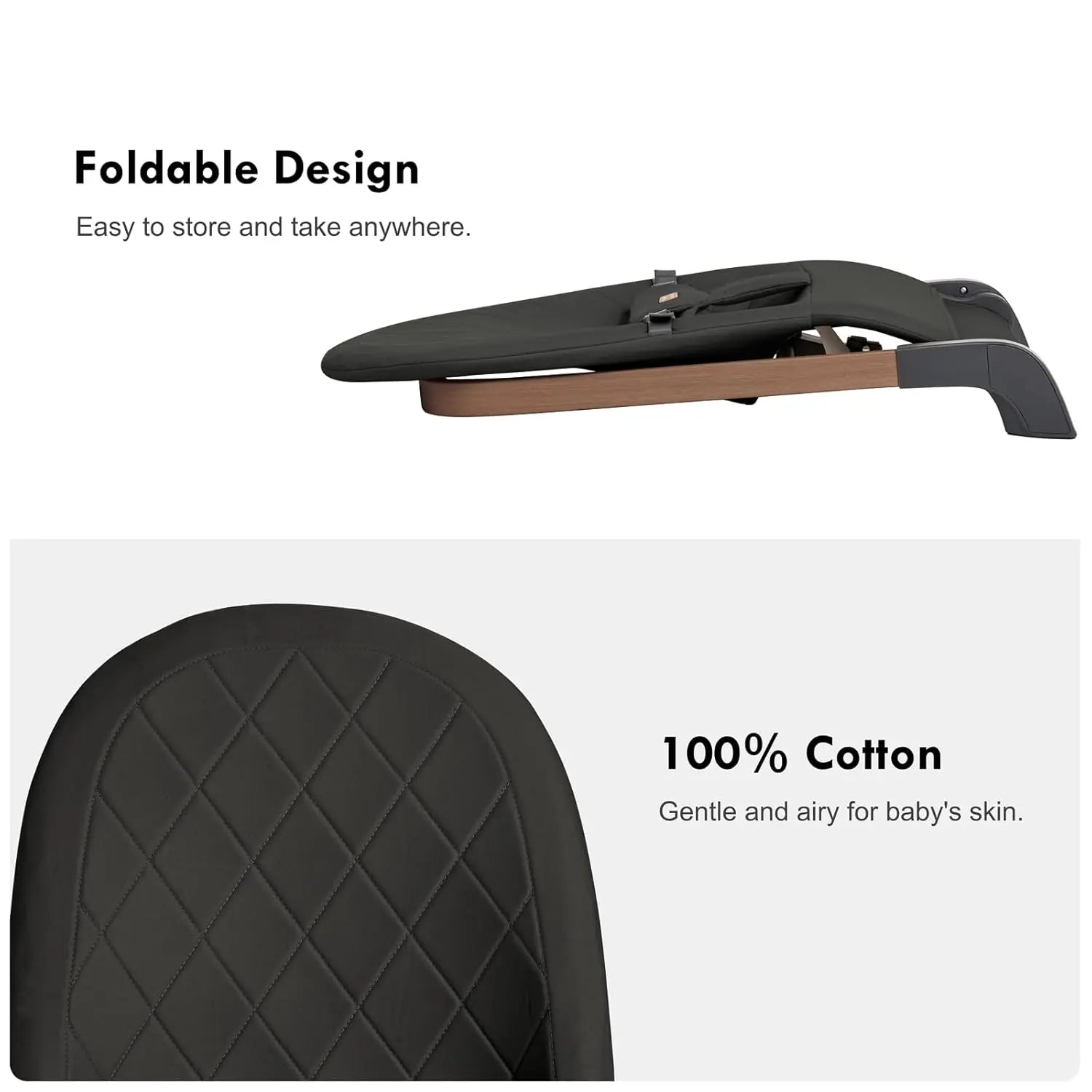 كرسي متأرجح القابل للطي - Omuma Baby Bouncer Shopzz