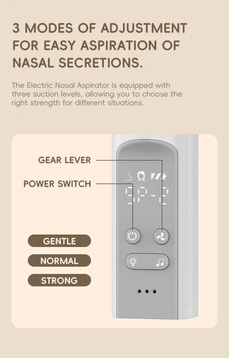 شفاط أنف كهربائي للأطفال - Nasal Aspirator for Baby - Shopzz