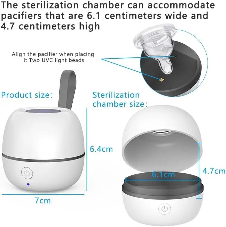 جهاز تعقيم اللهاية - Portable UV Dummy Sterilizer - Shopzz